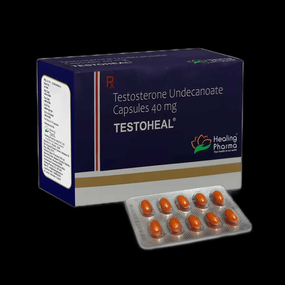 Testoheal 40 mg (Testosteronundecanoat-Kapseln)