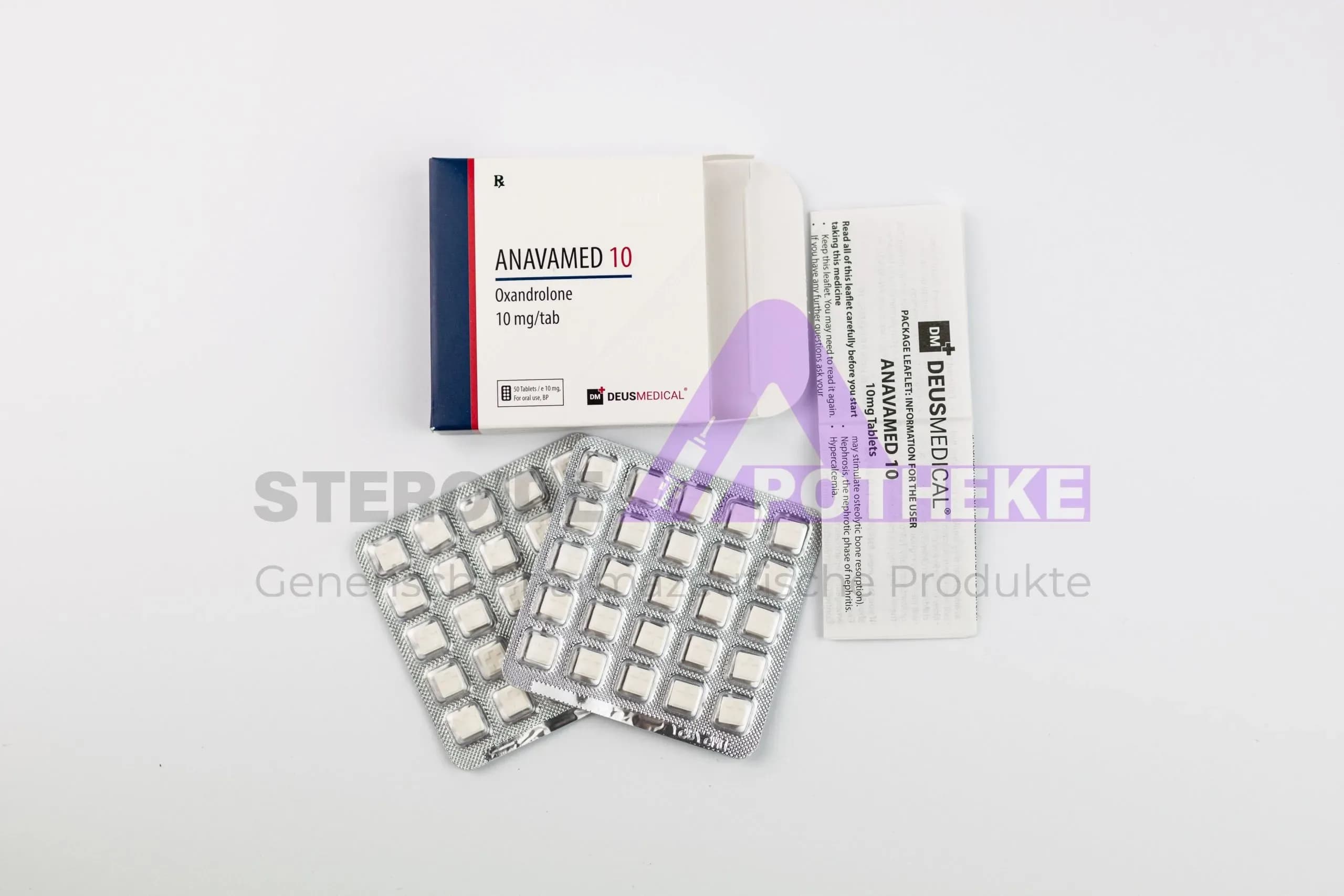 ANAVAMED 10 (Oxandrolone) DeusMedical 50 Tabletten (10mg/tab)