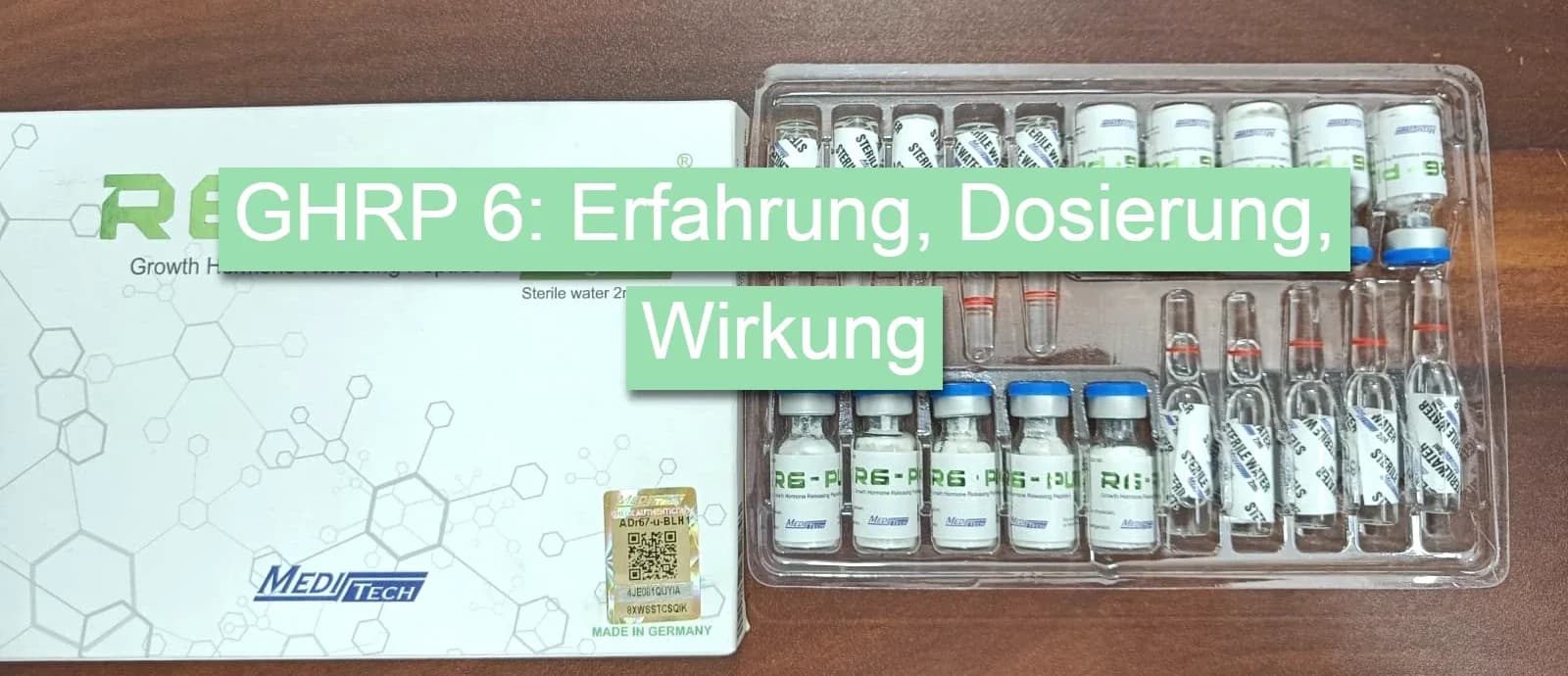 GHRP-6 — Erfahrung, Dosierung, Wirkung und Stack-Architektur mit CJC-1295
