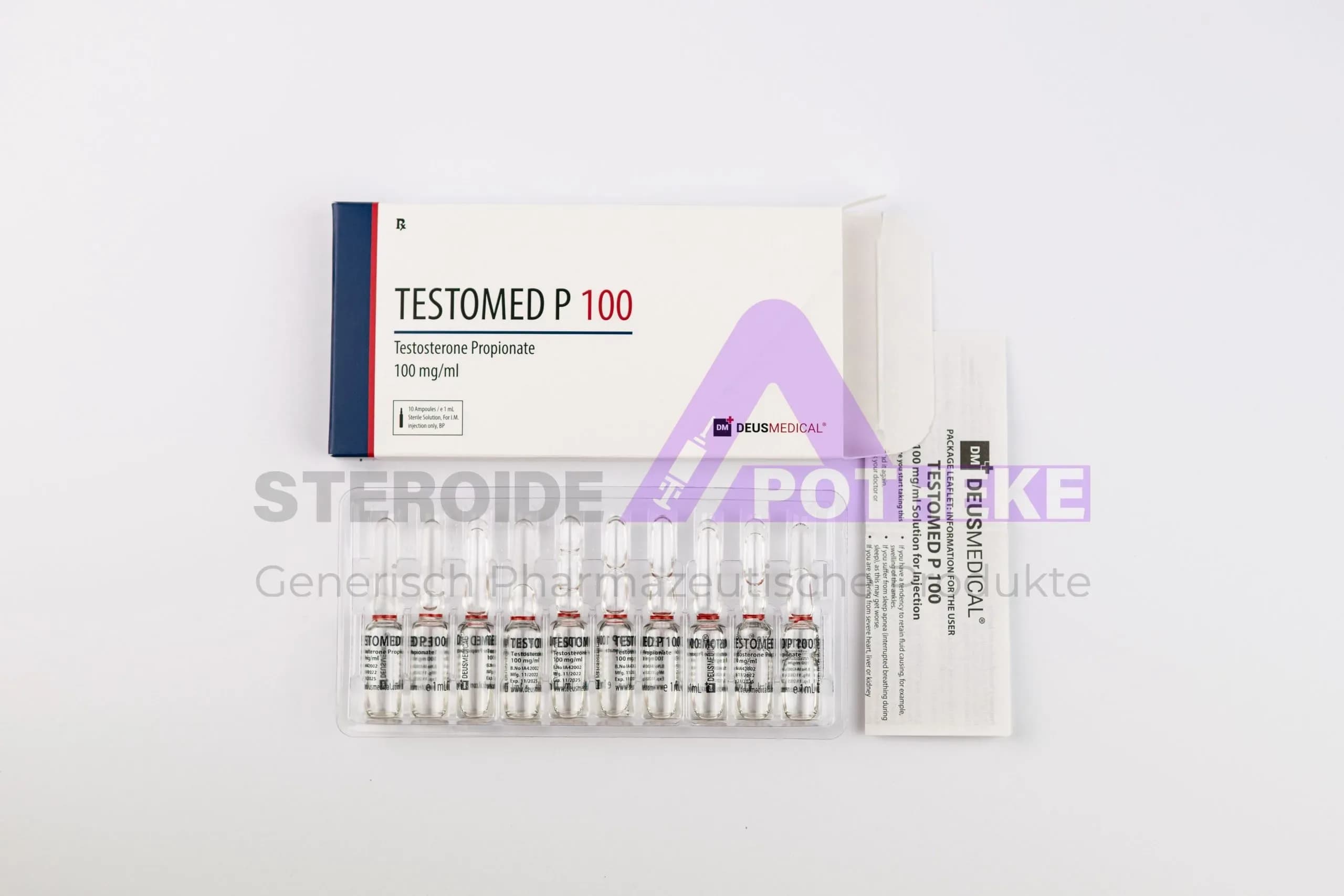 TESTOMED P 100 (Testosteron Propionat) DeusMedical 10ml (100mg/ml)