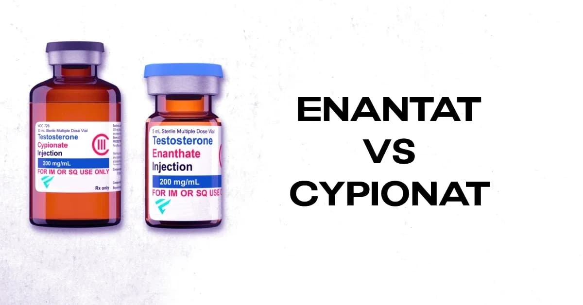 Testosteron Enantat vs. Cypionat: Welches Ester für TRT und Kur?