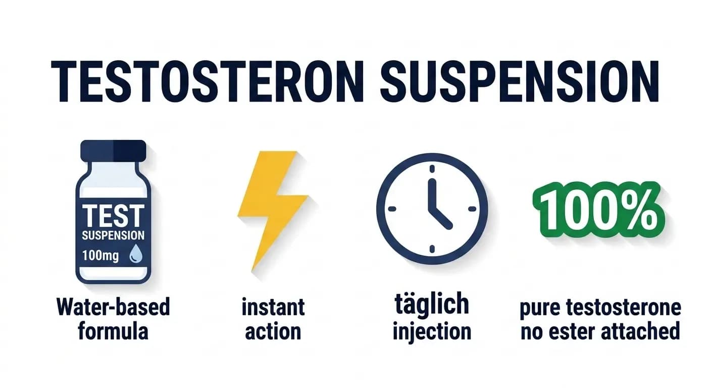 Testosteron Suspension: Wirkung, Dosierung und Kur-Anleitung