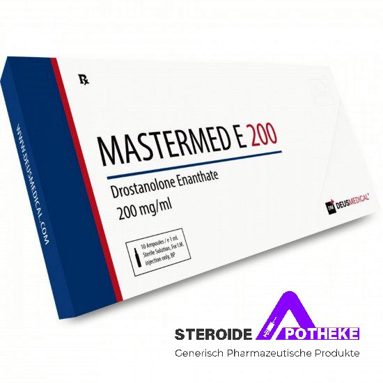 MASTERMED E 200 von Deus Medical. Fläschchen mit 10 ml, enthält 200 mg/ml Drostanolon Enanthat