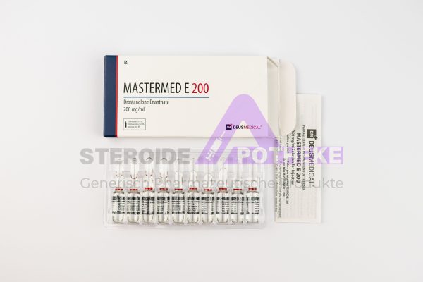 MASTERMED E 200 von Deus Medical. Fläschchen mit 10 ml, enthält 200 mg/ml Drostanolon Enanthat