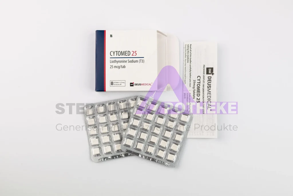 Cytomed 25 (Liothyronin-Natrium 25 µg) 50-Tabletten-Blister von DeusMedical – metabolisch aktives Schilddrüsenhormon zur Stoffwechselanregung und gezielten Fettverbrennung