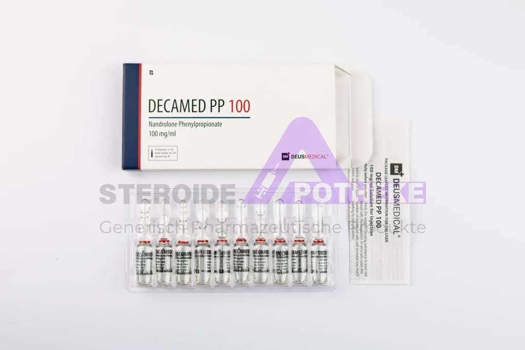 Decamed PP 100 (Nandrolon-Phenylpropionat 100 mg/ml) Flasche öliger Lösung zur intramuskulären Injektion – kurzesterifiziertes, progesteronisches Anabolikum von DeusMedical