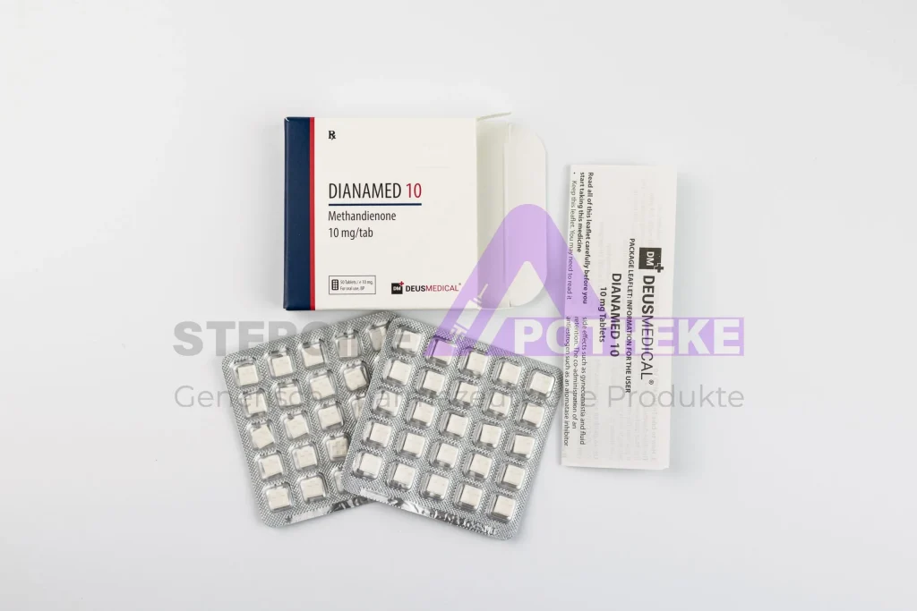 Dianamed 10 (Methandienon 10 mg) 50-Tabletten-Blister von DeusMedical – starkes, aromatisierendes Anabolikum für schnelle Muskel- und Kraftzuwächse