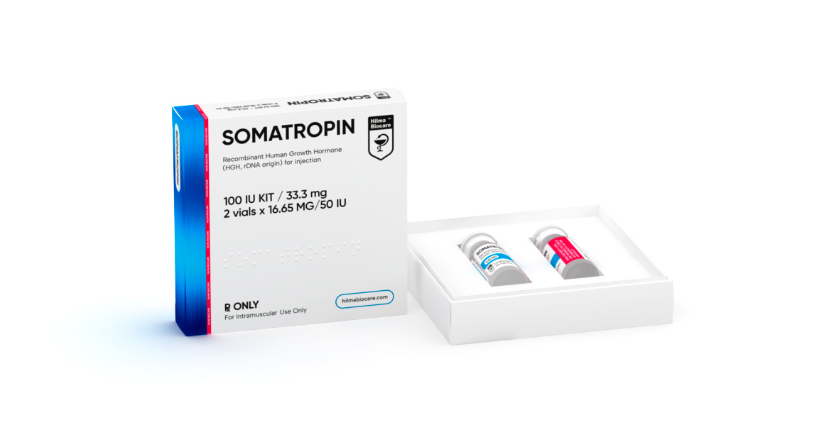 HGH Somatropin (rekombinant) Hilma Biocare 100 IU (Flüssigkeit)