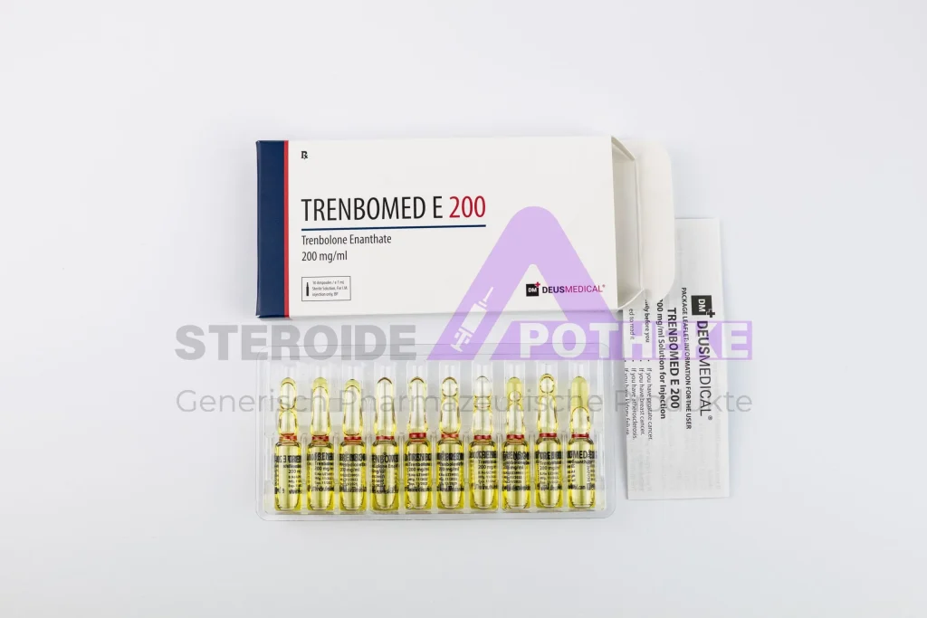 Trenbomed E 200 Trenbolon Enanthat von Deus Medical – 10 ml Fläschchen 200 mg/ml für langanhaltende Muskelmasse und Kraftsteigerung