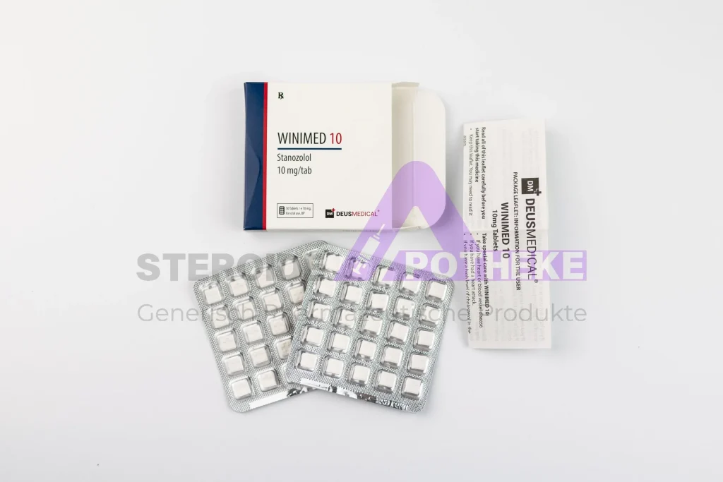 Winimed 10 (Stanozolol 10 mg) 50-Tabletten-Blister von DeusMedical – orales, nicht-aromatisierendes Anabolikum für trockene Muskelhärte und Kraftsteigerung