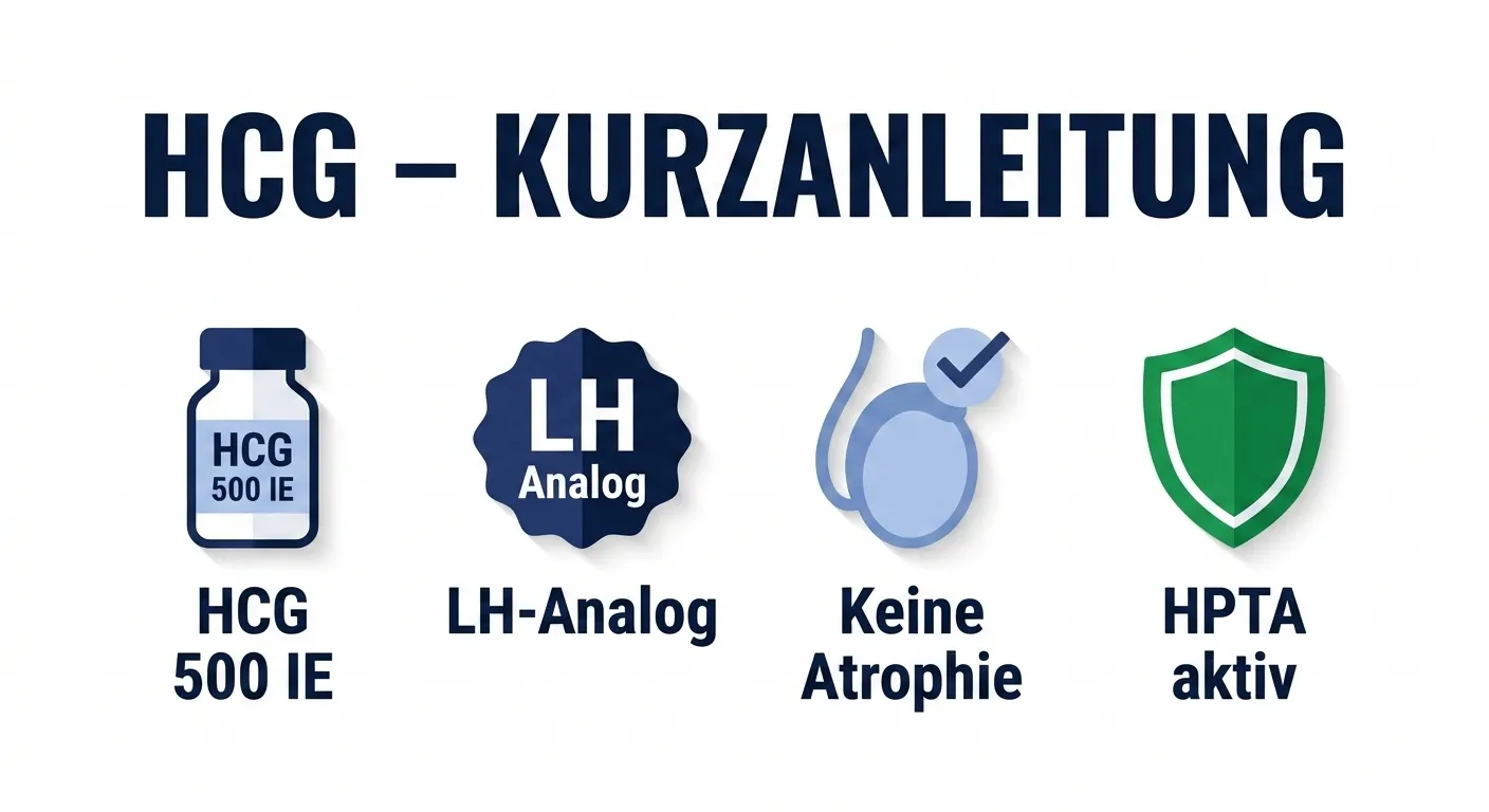 HCG Kurzanleitung – LH-Analog zur Erhaltung der Hodenfunktion und HPTA-Aktivität während TRT und Steroidzyklen