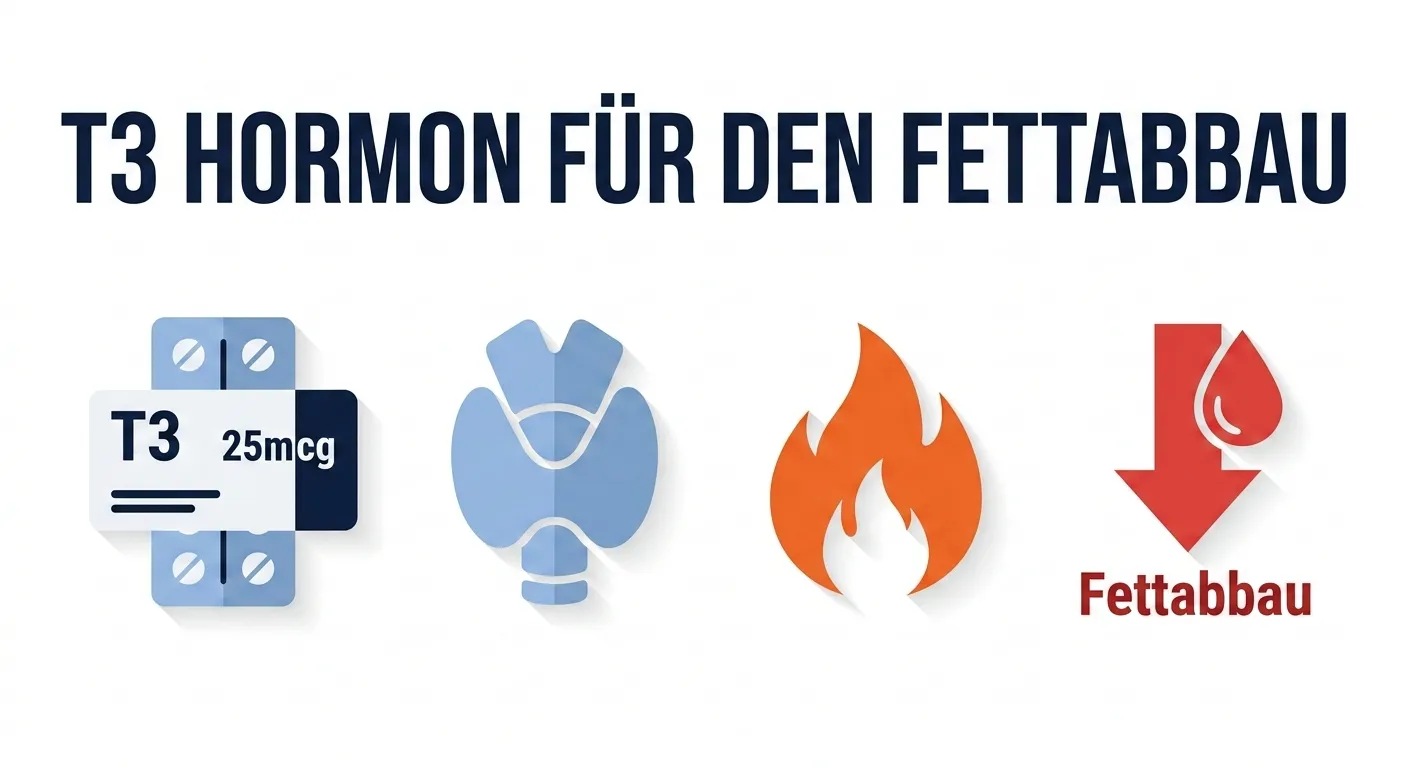 T3 Hormon für den Fettabbau – Schilddrüsenhormon Liothyronin zur Stoffwechselsteigerung und Fettverbrennung im Bodybuilding
