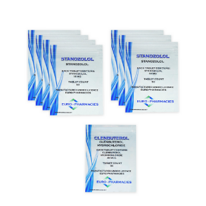 Trockenpackung Euro Pharmacies - Orale Steroide - Winstrol / Clenbuterol (10 Wochen-Zyklus)