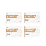 Trockenpackung - Stanozolol + T3 Cytomel - Orale Steroide (8 Wochen) A-Tech Labs