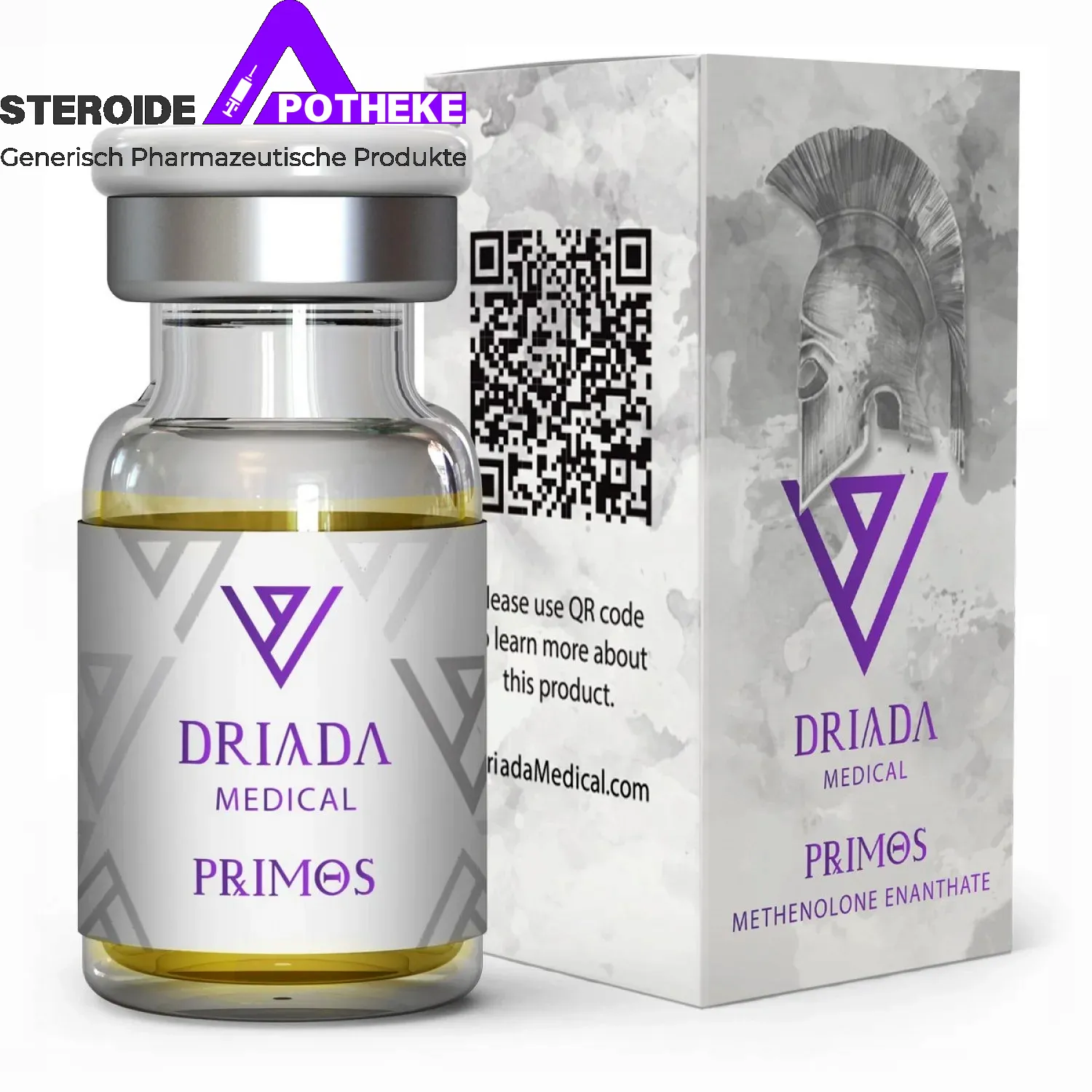 Primos 100 mg/ml (Methenolon Enanthate) Driada Medical 10ml Flasche 1 Primos 100 mg/ml Methenolon Enanthate Injektionslösung