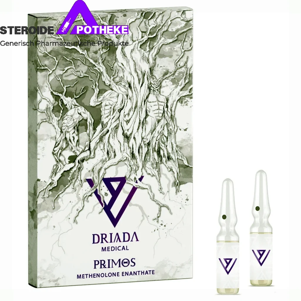 Primos Methenolon-Enanthat von Driada Medical – 10 ml Fläschchen 100 mg/ml für langsame, schlanke und qualitativ hochwertige Muskelmasse ohne Wasser- oder Fetteinlagerungen, ideal für lange Lean-Bulk- oder Contest-Phasen