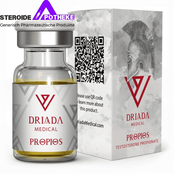 Propios (Testosteronpropionat) Driada Medical 10 Ampullen (100 mg/ml) - schnell wirkendes Testosteron zur Förderung von Muskelaufbau und Kraft