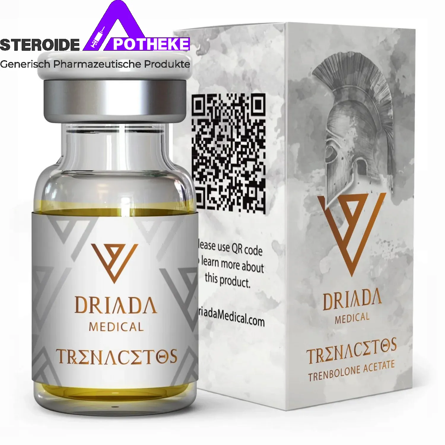 Trenacetos (Trenbolon Acetat) Driada Medical 10 Ampullen (100 mg/ml) 1 Trenacetos Trenbolon-Acetat von Driada Medical – 10 ml Fläschchen 100 mg/ml für extreme Muskelhärte, maximalen Fettabbau und veinsige Contest-Qualität – kurzwirksam, nicht aromatisierend, ideal für die letzten 6-8 Wochen vor Shooting oder Wettkampf