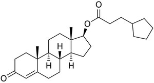 testosteron molecule Struktur