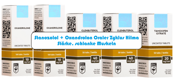 Oraler Zyklus mit Stanozolol und Oxandrolon von Hilma für Stärke und schlanke Muskeln