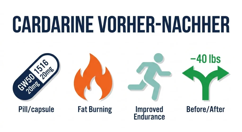Cardarine GW501516 Vorher-Nachher Ergebnisse – Fettabbau bis zu 40 lbs und verbesserte Ausdauer in 8–12 Wochen