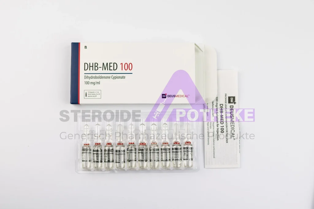 DHB-Med 100 Dihydroboldenon-Cypionat von Deus Medical – 10 ml Fläschchen 100 mg/ml für trockene Muskelmasse, harte Definition und nachhaltige Kraftsteigerung