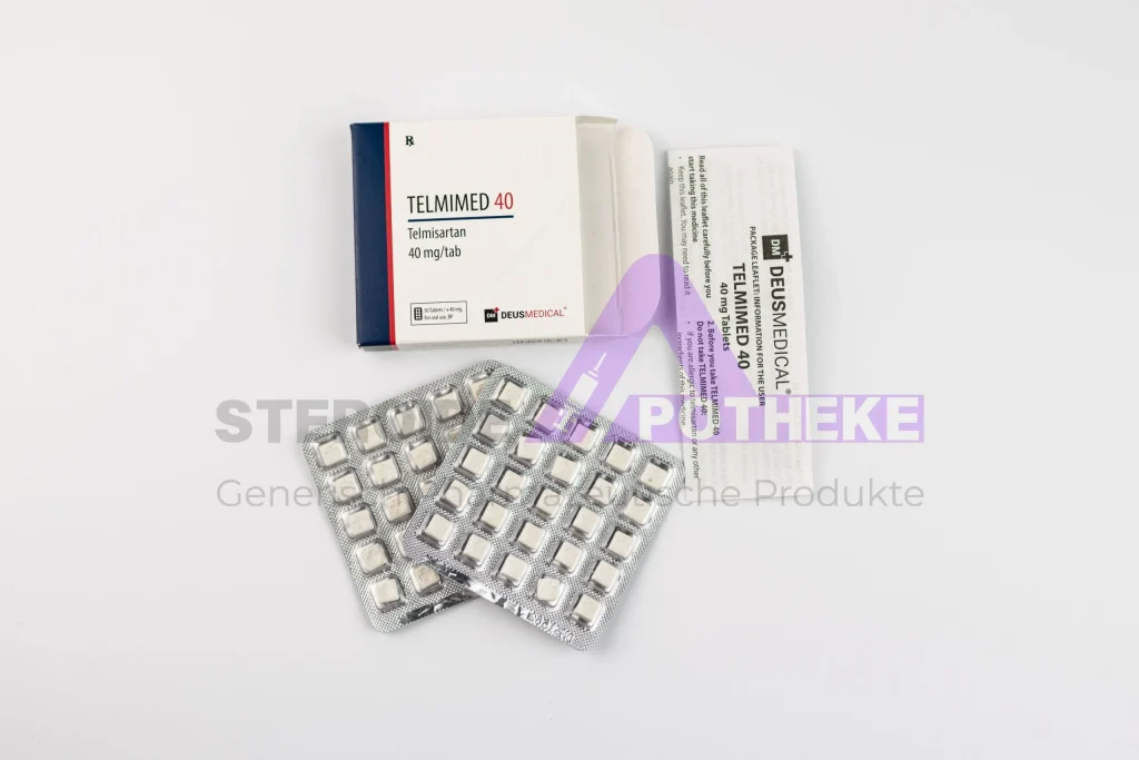 Telmimed 40 Telmisartan von Deus Medical – 28 Tabletten à 40 mg zur effektiven Senkung des Bluthochdrucks und zum Schutz der Herz-Kreislauf-Gesundheit
