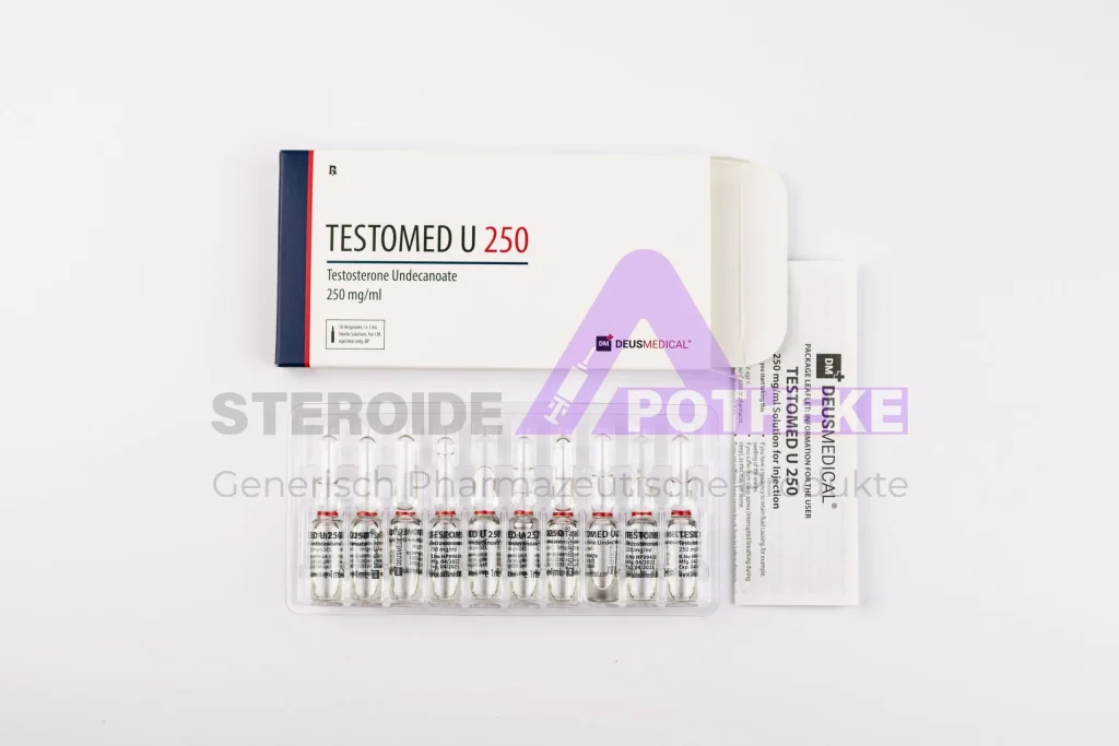 Testomed U 250 Testosteron Undecanoat von Deus Medical – 10 ml Fläschchen 250 mg/ml für langanhaltenden Testosteronspiegel und Hormonersatz