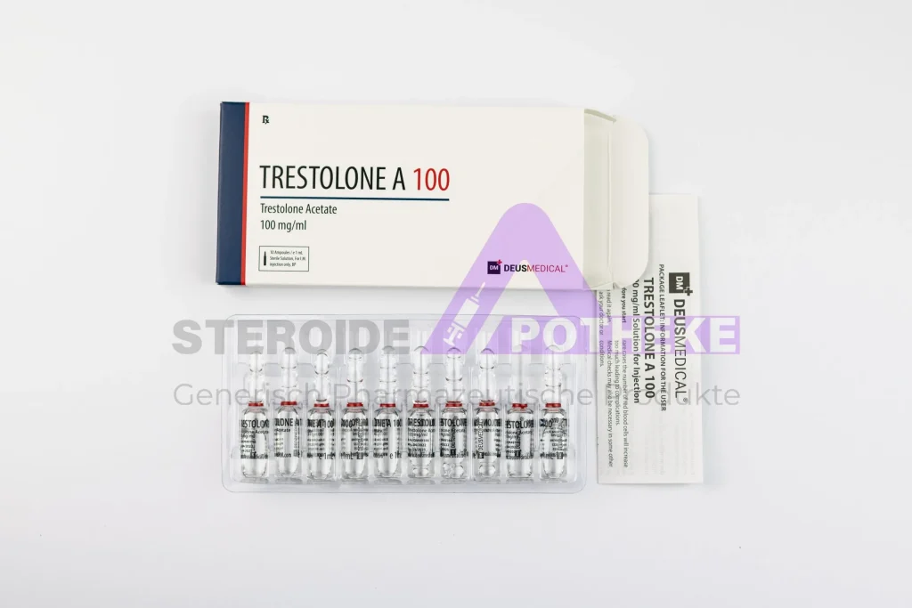 Trestolone A 100 Trestolonacetat von Deus Medical – 10 ml Fläschchen 100 mg/ml für extreme Muskelmasse-Zunahme und rapide Kraftsteigerung in kürzester Zeit