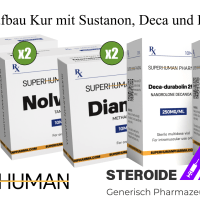 Masseaufbau Kur mit Sustanon, Deca und Dianabol-SuperHuman Pharma