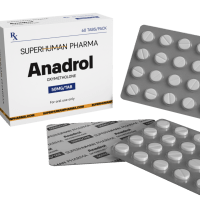 Anadrol 50 mg [60 Tabletten] von SuperHuman Pharma, ein leistungssteigerndes Nahrungsergänzungsmittel für Muskelaufbau