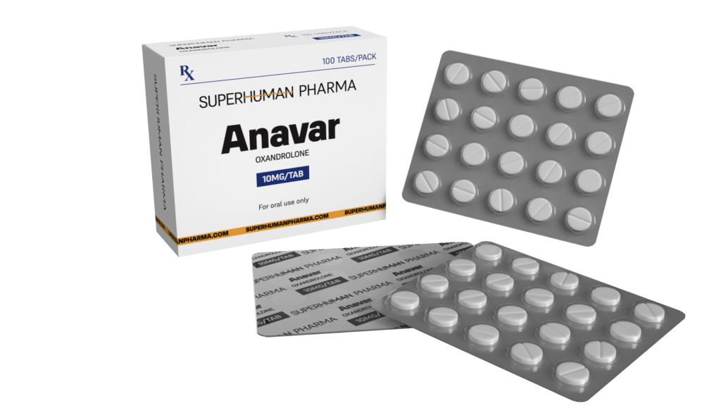 Anavar 10 mg [100 Tabletten] von SuperHuman Pharma, ein leistungssteigerndes Nahrungsergänzungsmittel für Muskeldefinition und Ausdauer