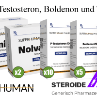 Kur mit Testosteron, Boldenon und Trenbolon-SuperHuman Pharma