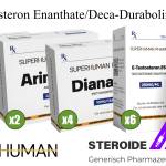 Kur: Testosteron Enanthate/Deca-Durabolin/Dianabol-SuperHuman Pharma