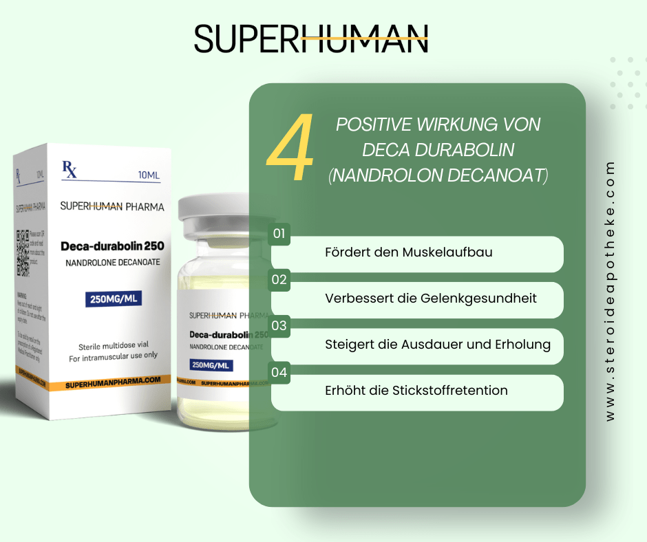  Infografik über die Wirkung von Deca Durabolin