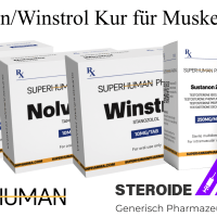 Sustanon/Winstrol Kur für Muskelaufbau (Injectable)-SuperHuman Pharma