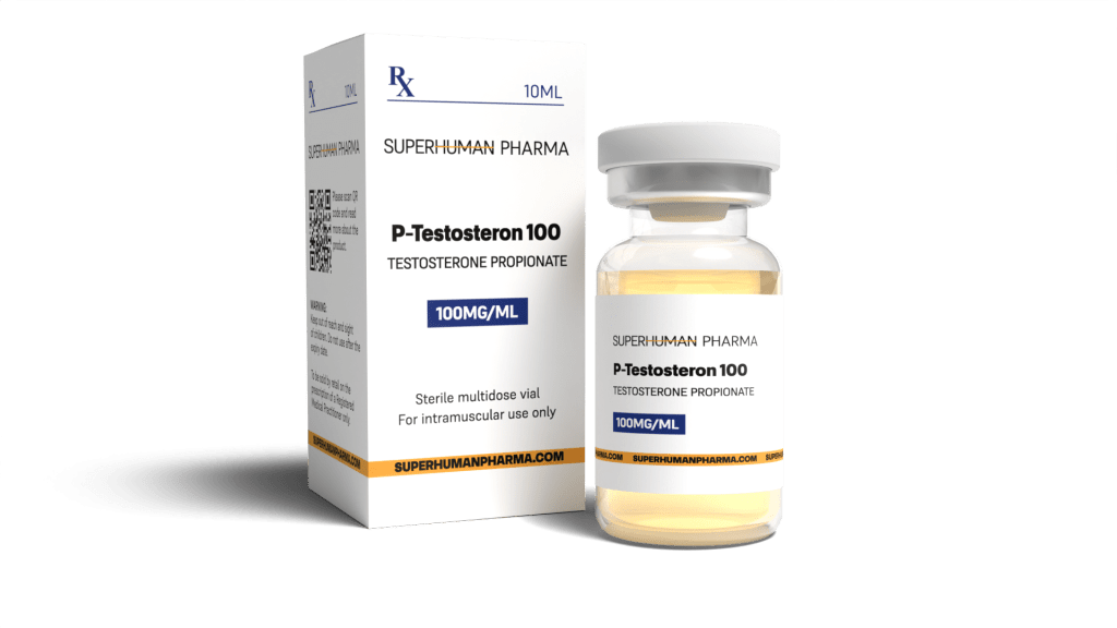 Testosteron Propionat 10 ml [100 mg/ml] von SuperHuman Pharma, zur Unterstützung des Muskelaufbaus