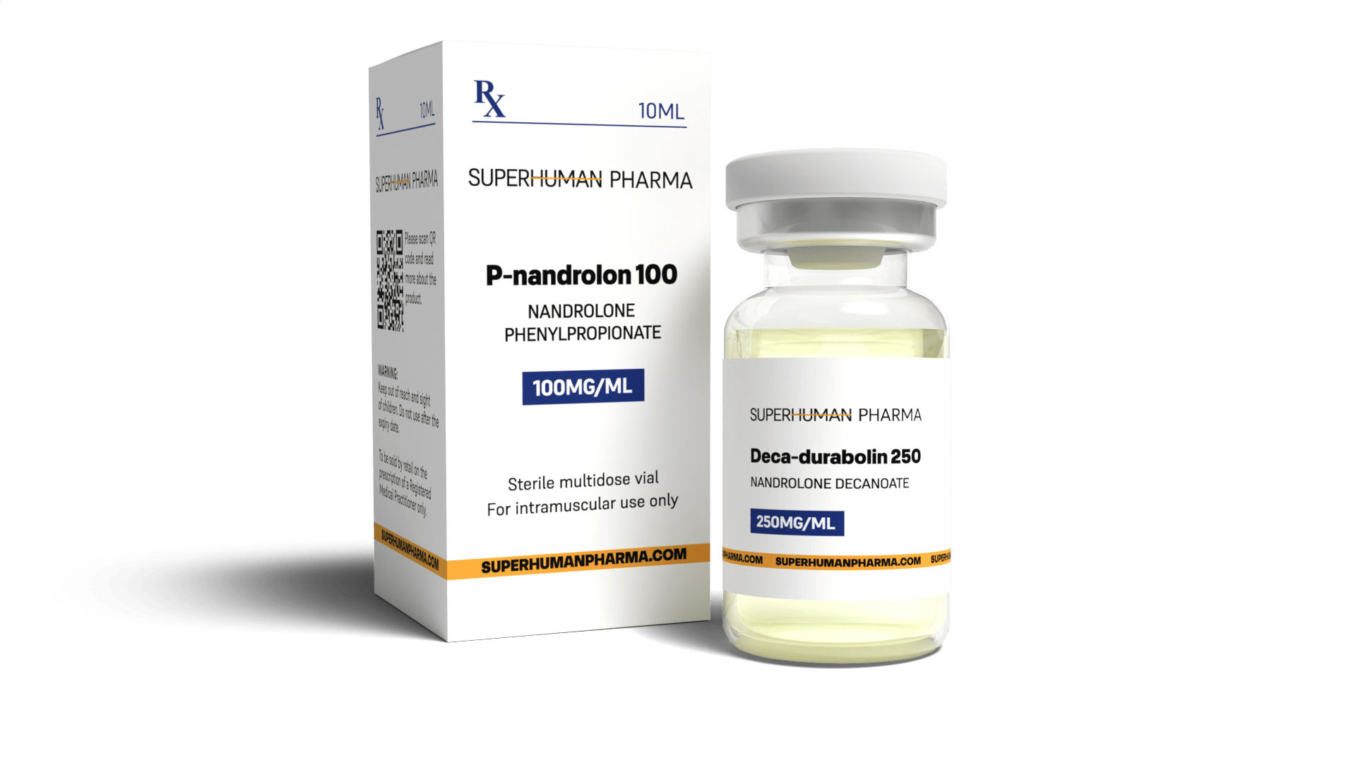 Nandrolon Phenylpropionat 10 ml [100 mg/ml] von SuperHuman Pharma, ein Präparat zur Förderung des Muskelaufbaus und der Regeneration