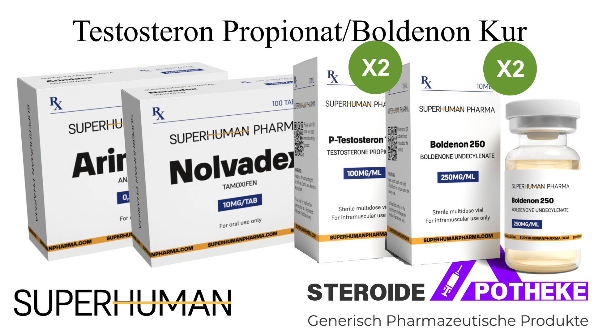 8 Wochen Muskelaufbau mit Testosteron Propinat/Boldenon