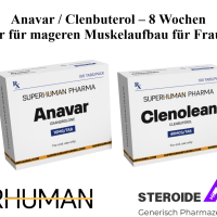 Kur: mageren Muskelaufbau für Frauen Anavar / Clenbuterol – 8 Wochen