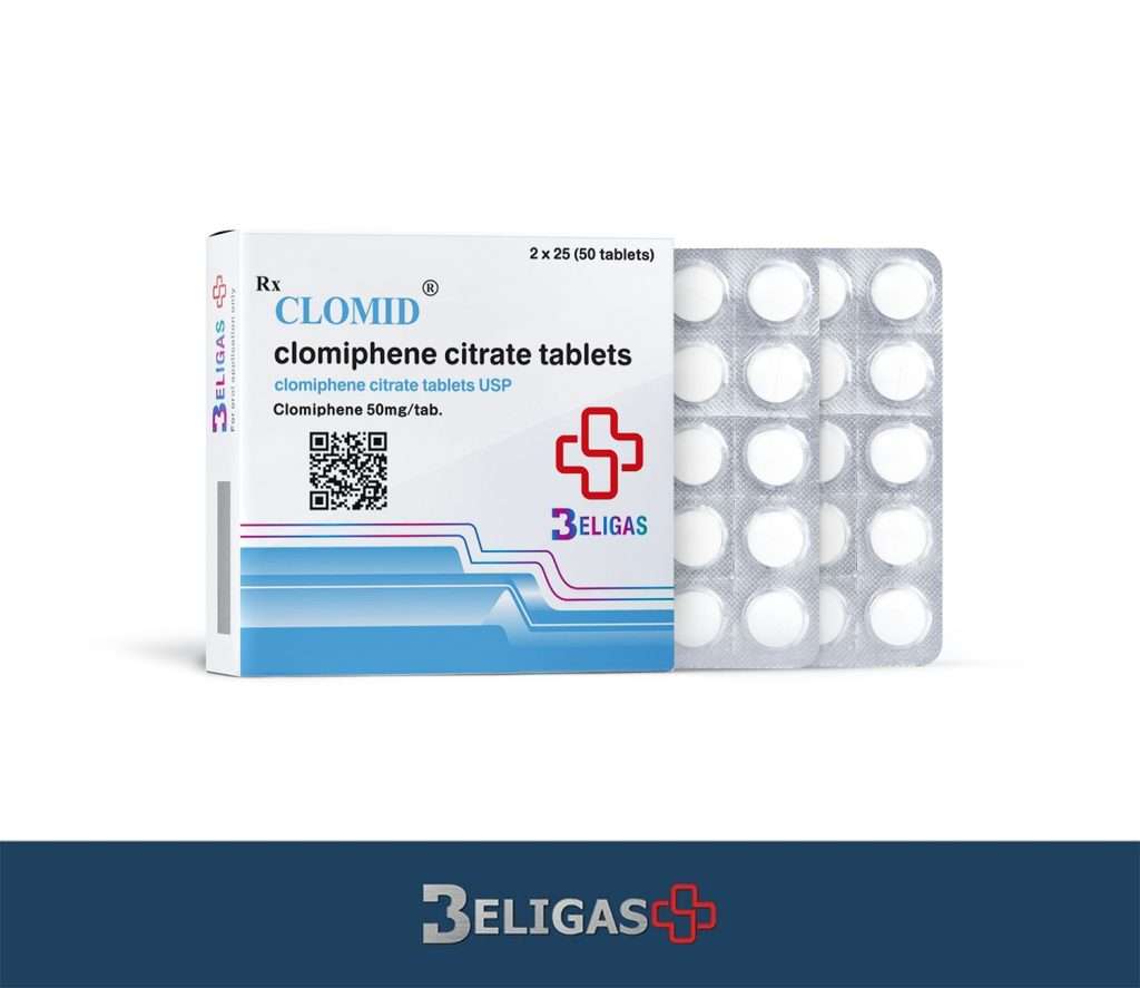 Clomid (Clomiphene) Beligas 50 tabs 50mg/tab
