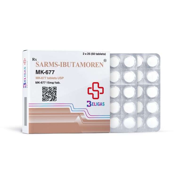 Ibutamoren (MK-677) – 50 Tabletten à 15mg von Beligas Pharma – Wachstumshormon-Booster zur Unterstützung von Muskelaufbau, Regeneration und Schlafqualität