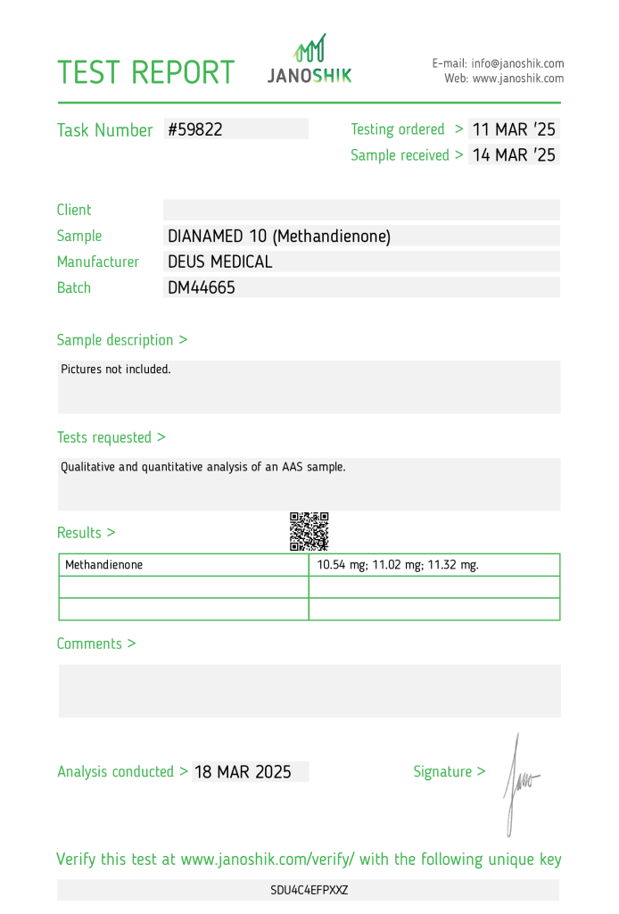 dianamed deus medizinisches Laboruntersuchung