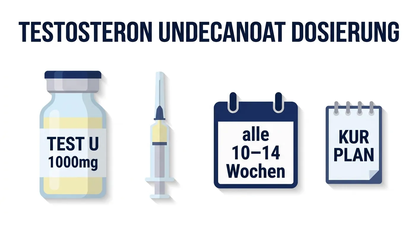 Testosteronundecanoat Dosierung – Kur Plan mit 1000mg alle 10–14 Wochen für TRT und Leistungssteigerung