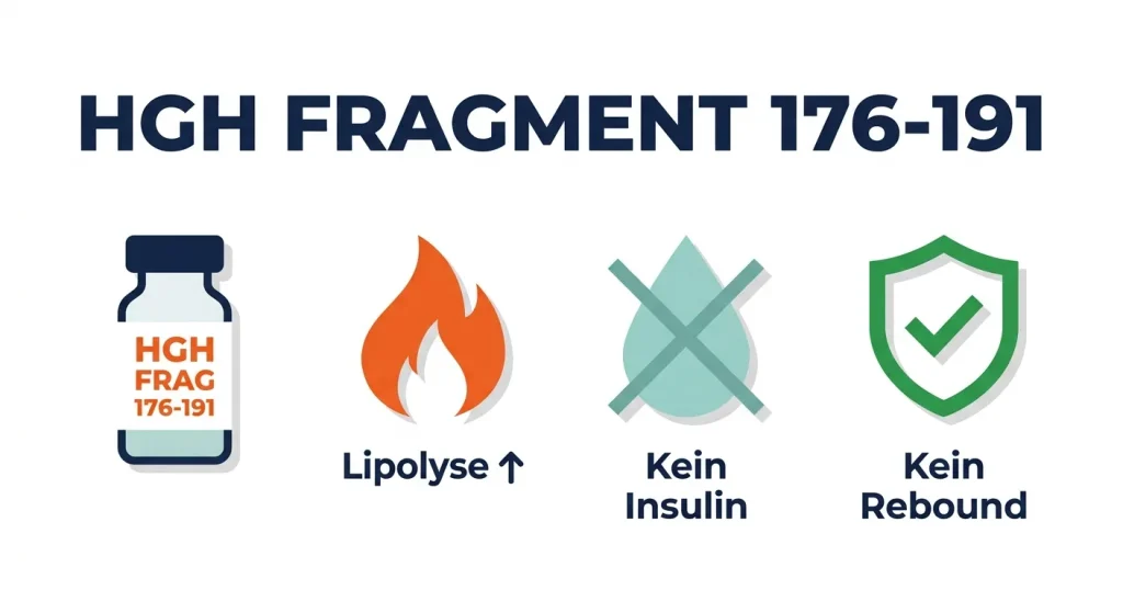 HGH Fragment 176-191 – fettverbrennendes Peptid für gezielte Lipolyse ohne Insulinresistenz und ohne Rebound-Effekt