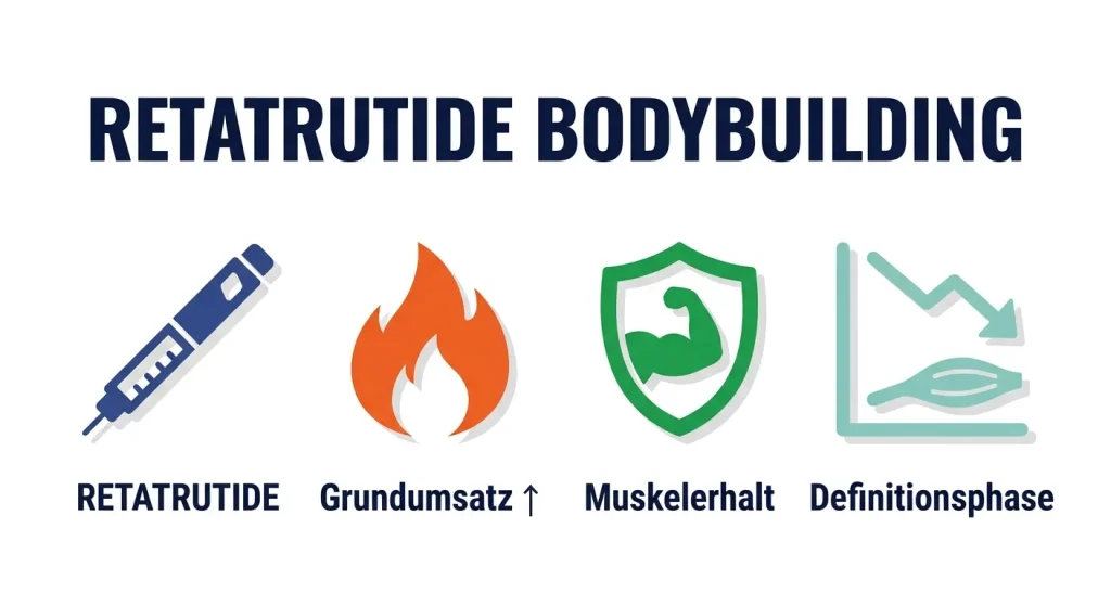 Retatrutide im Bodybuilding – Stacking, Muskelerhalt und Protokolle für die Definitionsphase und Wettkampfvorbereitung