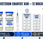Testosteron Enantat Kur für Muskelaufbau (12 Wochen)